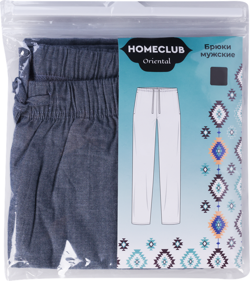 Брюки фланелевые мужские HOMECLUB серые, Арт. L25108-01, превью