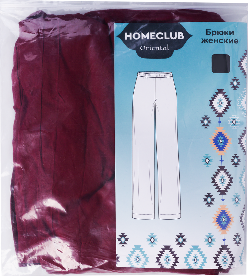Брюки женские HOMECLUB бордовые, Арт. L25208-04, предпросмотр