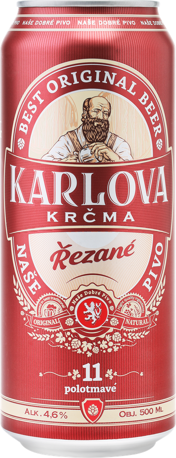 Пиво темное KARLOVA KRCMA REZANE фильтрованное 4,6%, 0,5л, превью