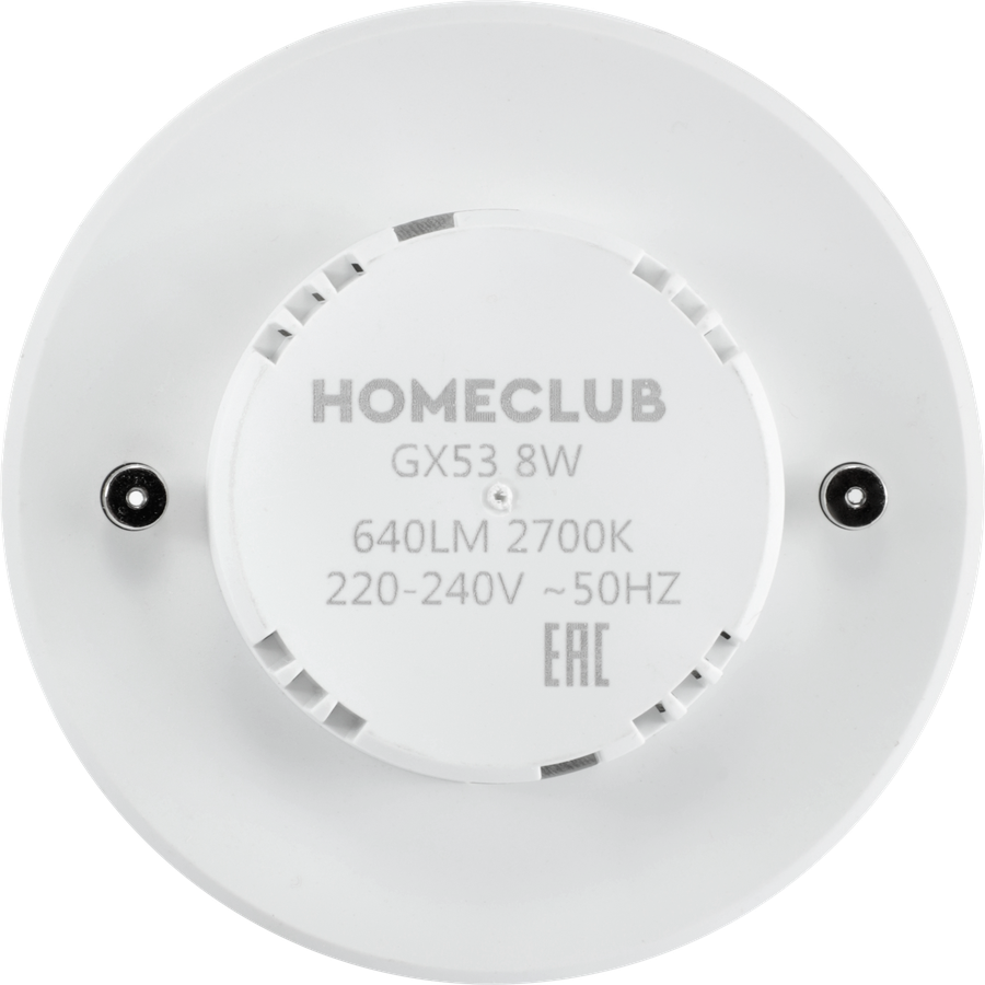 Лампа светодиодная HOMECLUB таблетка 8Вт GX53 теплый свет, Арт. LED-GX53-8GX5327, превью