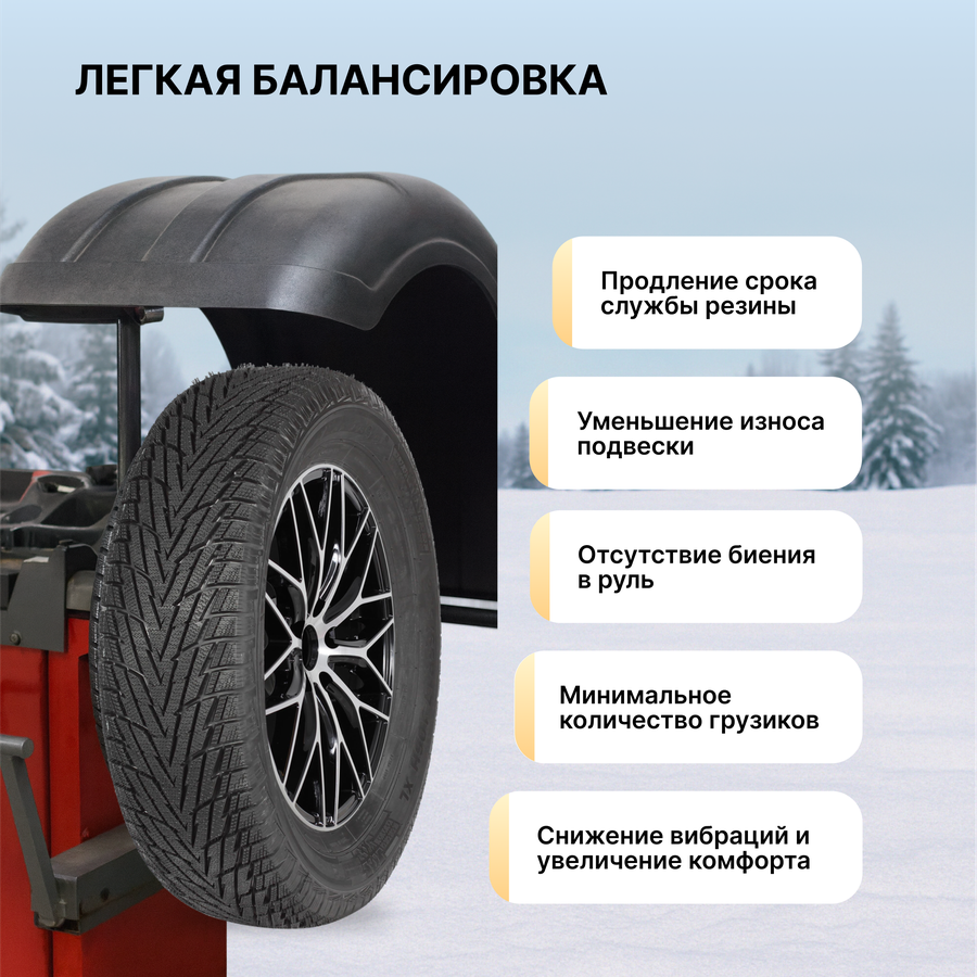 Автошина зимняя нешипованная БЕЛШИНА липучка 225/65 R17 BEL-517, бескамерная, Арт. 259002832, предпросмотр