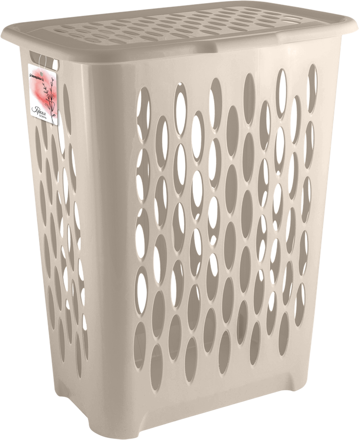 Корзина для белья KEEPLEX Light 42,2х29х51,5см, с откидной крышкой, 37л, Арт. KL1801БЖ-Л, превью