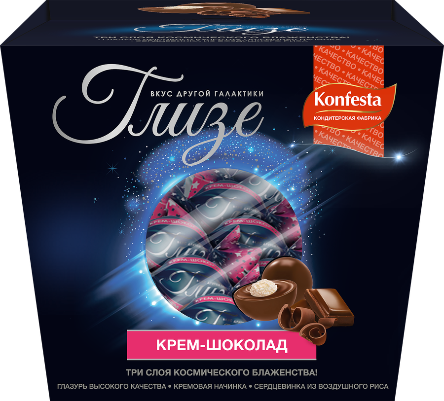 Конфеты ГЛИЗЕ Шоколад, 150г, превью