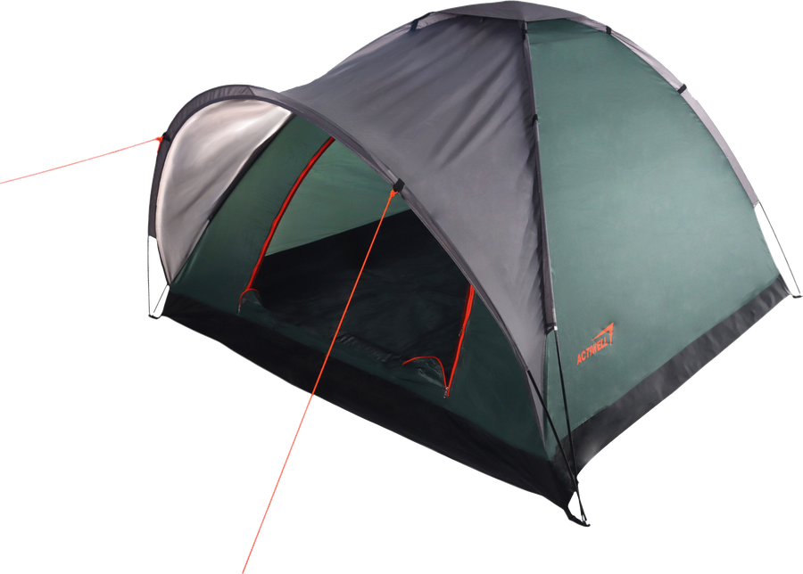 Палатка 3-местная ACTIWELL 210x210x130см, с антимоскитной сеткой, Арт. LEN-2506003, предпросмотр