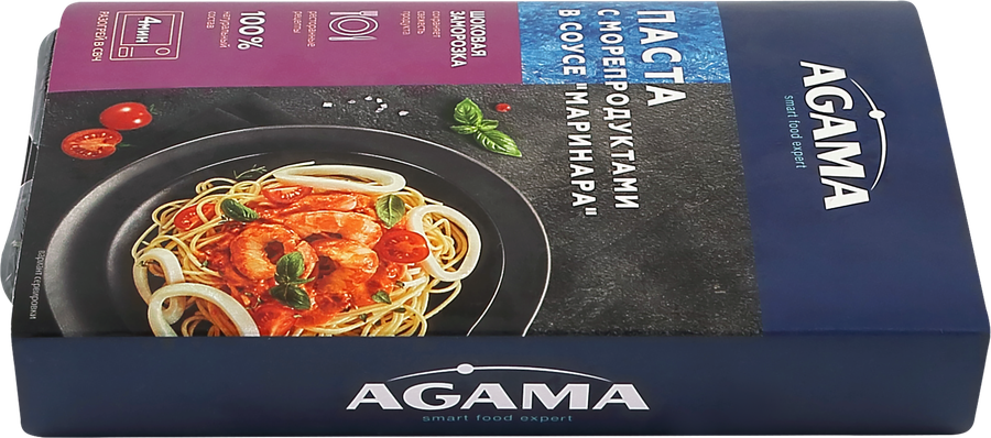 Паста AGAMA с морепродуктами в соусе Маринара, 250г, предпросмотр
