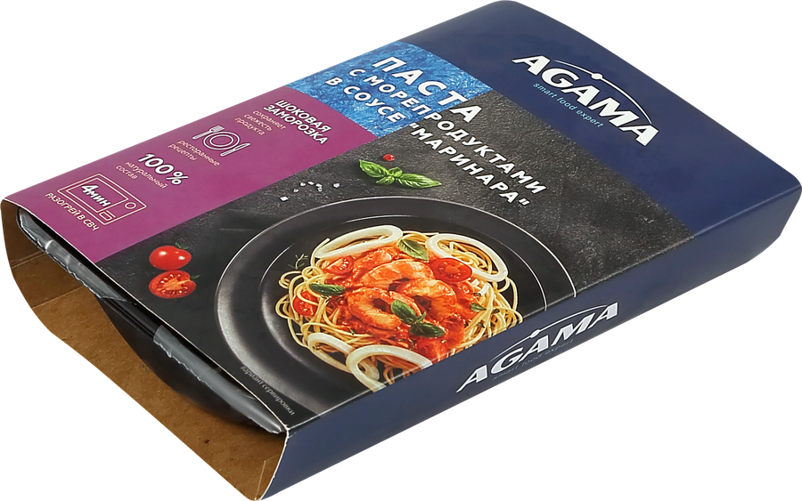 Паста AGAMA с морепродуктами в соусе Маринара, 250г, превью
