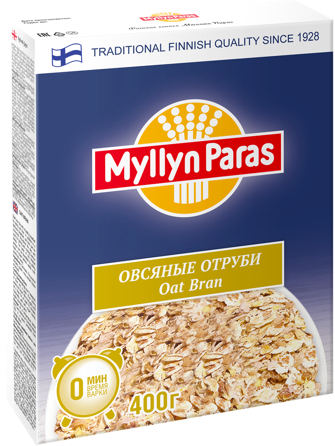 Отруби овсяные MYLLYN PARAS, 400г, предпросмотр