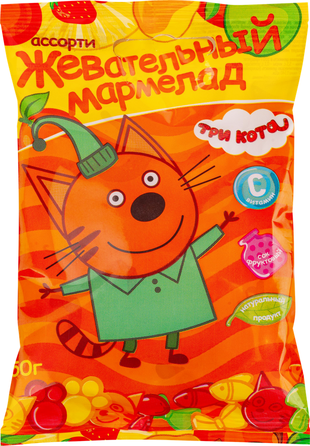 Мармелад жевательный желейный ТРИ КОТА, 50г, превью