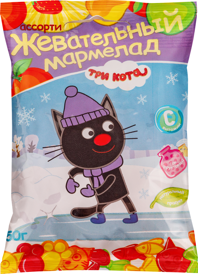 Мармелад жевательный желейный ТРИ КОТА, 50г, предпросмотр