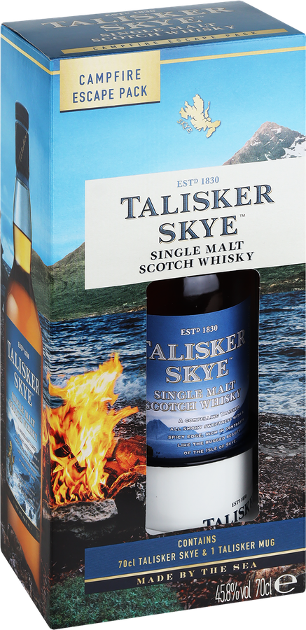 Виски TALISKER Скай Шотландский солодовый 45,8%, с кружкой, п/у, 0.7л, предпросмотр