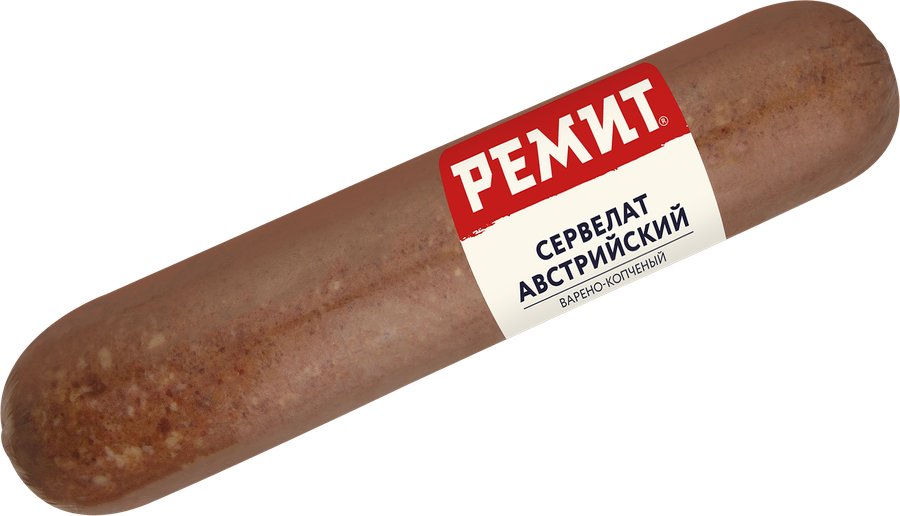Колбаса копчено-вареная РЕМИТ Сервелат Австрийский, весовая, предпросмотр