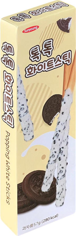 Печенье SUNYOUNG FOOD Палочки в белой глазури, 57г, превью