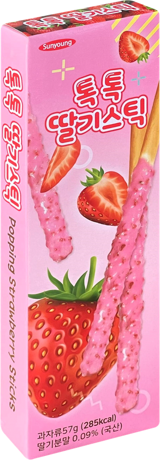 Печенье SUNYOUNG FOOD Палочки со вкусом клубники, 57г, превью