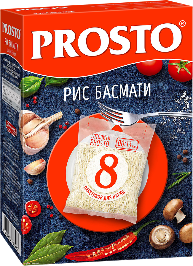 Рис НАЦИОНАЛЬ Prosto Басмати, в пакетиках, 8х62,5г, превью