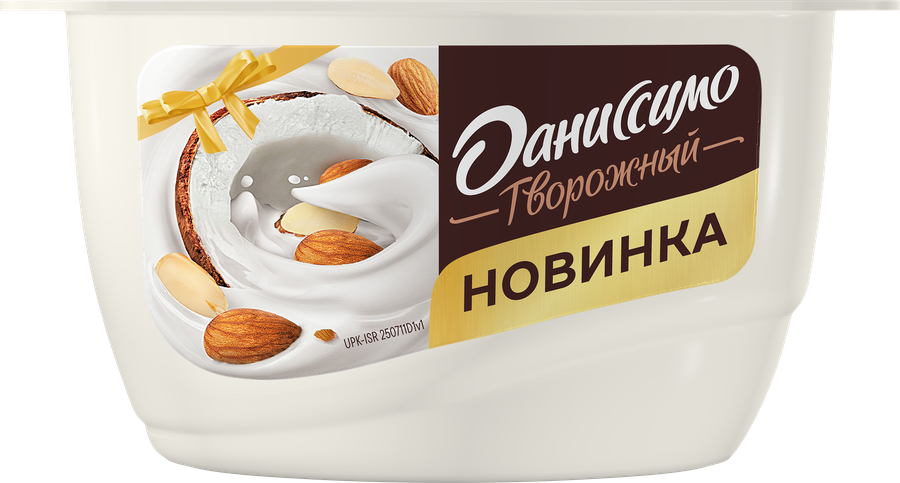 Продукт творожный ДАНИССИМО Кокосово-миндальный десерт 6,8%, без змж, 130г, превью
