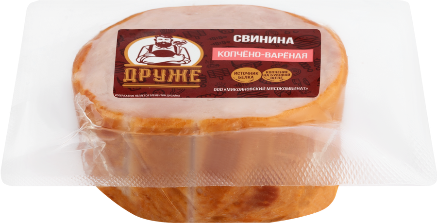 Свинина копчено-вареная ДРУЖЕ, 300г, предпросмотр