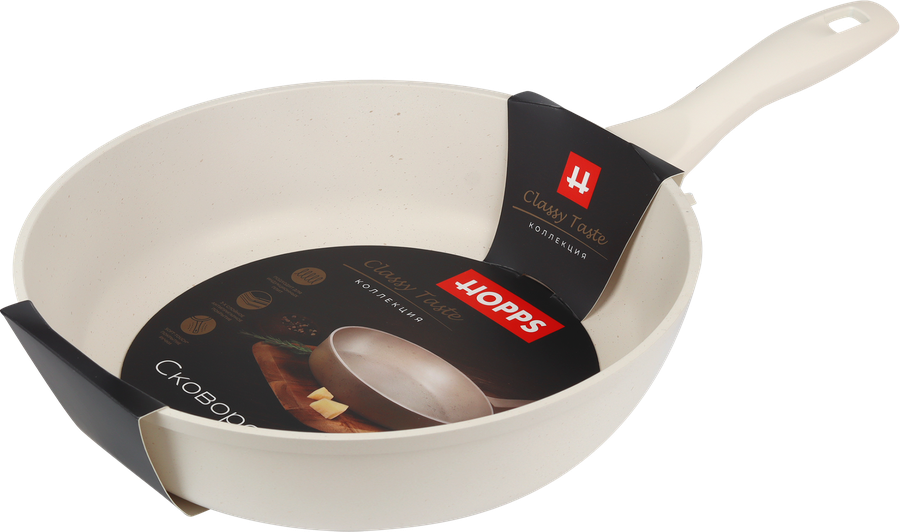 Сковорода HOPPS Classy Taste литая 28см, с антипригарным покрытием, индукция, Арт. HOP-28, превью