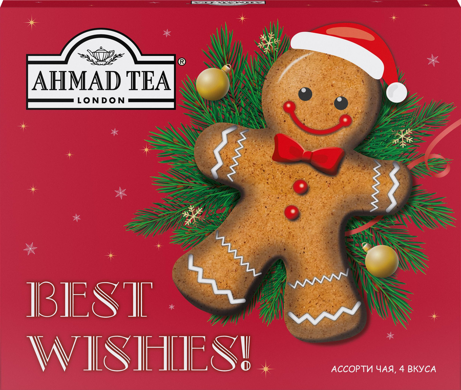 Чай AHMAD TEA N086 Пожелания 4 вкуса, 20пак, превью