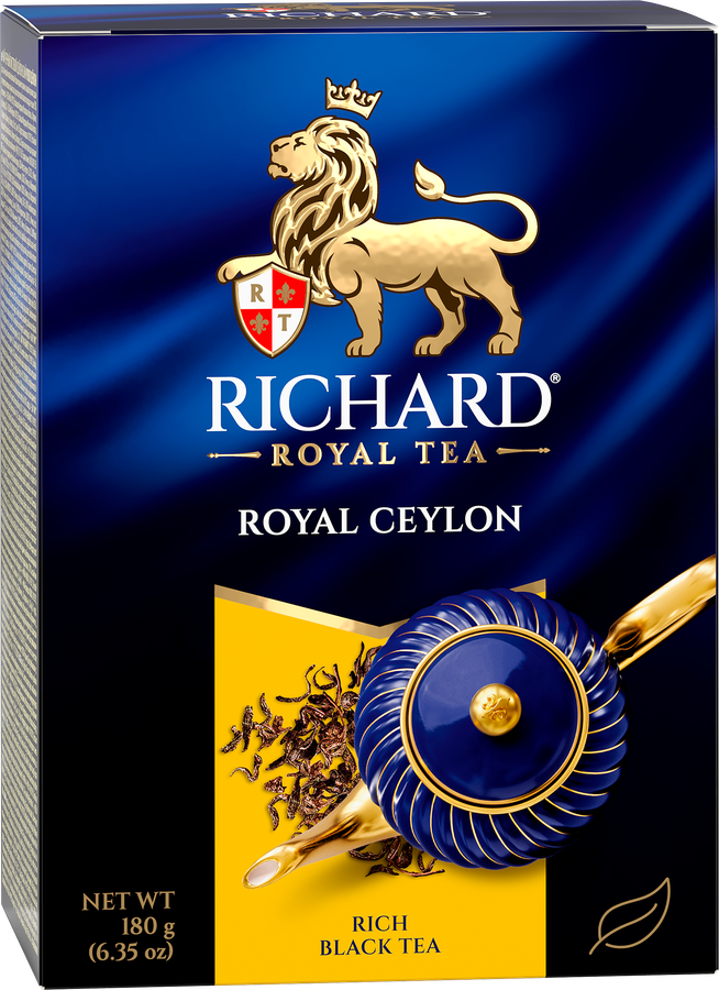 Чай черный RICHARD Royal Ceylon крупнолистовой, 180г, предпросмотр