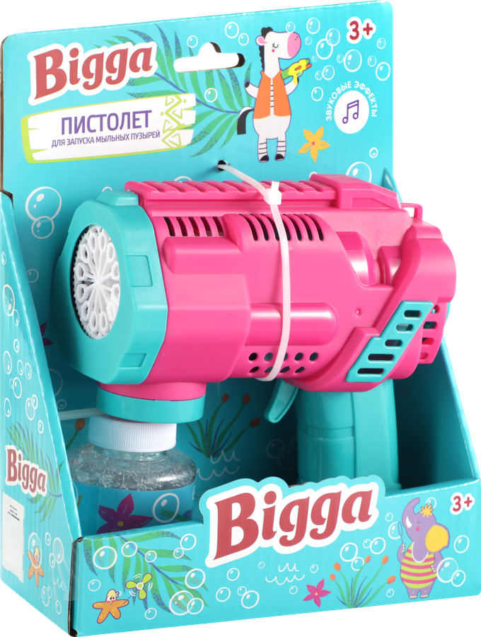 Пистолет для запуска мыльных пузырей BIGGA фигурный, Арт. RL-S131, предпросмотр