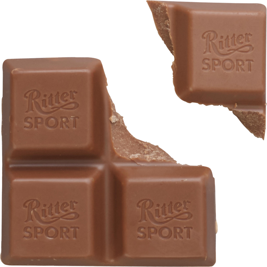 Шоколад молочный RITTER SPORT Ванильный рогалик с миндальным кремом и ванильным печеньем, 100г, превью