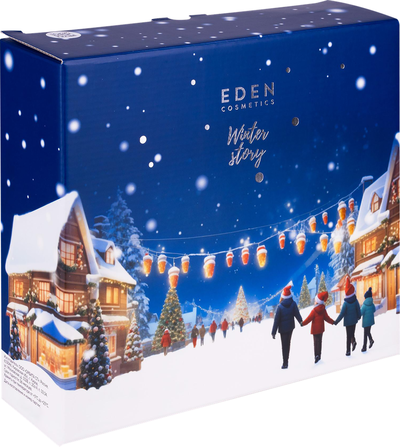 Набор подарочный EDEN Winter story Крем для тела+Гель для душа+Скраб для тела, предпросмотр