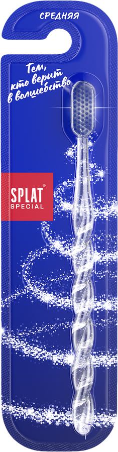 Зубная щетка SPLAT Special Новогодняя Белоснежная улыбка Medium, предпросмотр