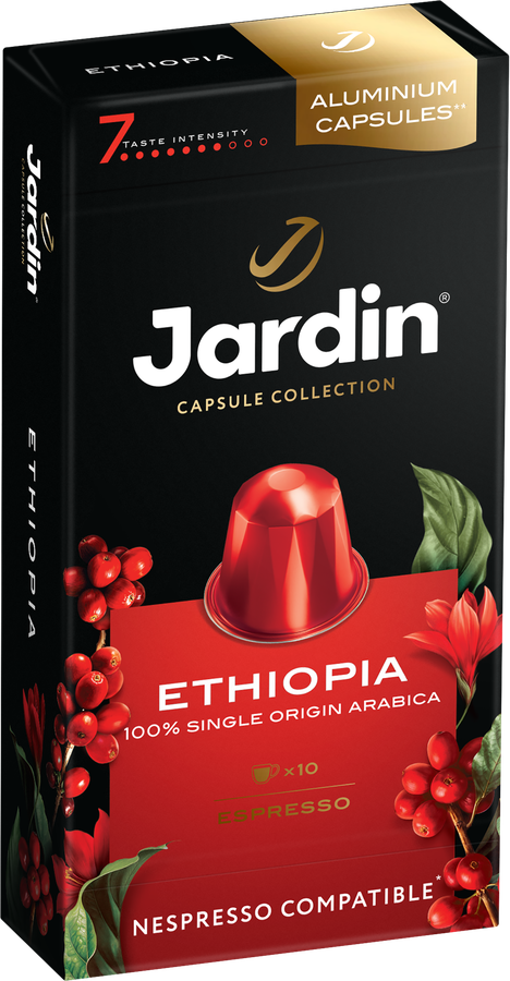 Кофе молотый в капсулах JARDIN Эфиопия, 10кап, предпросмотр