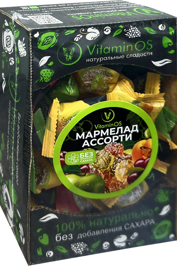 Мармелад VITAMINOS Ассорти, без сахара, 350г, превью