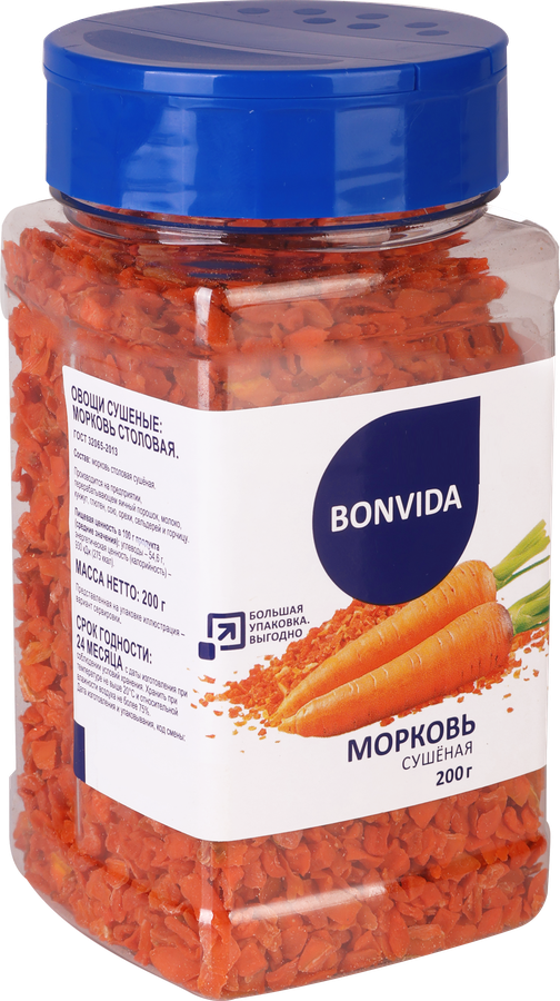 Морковь сушеная BONVIDA, 200г, превью