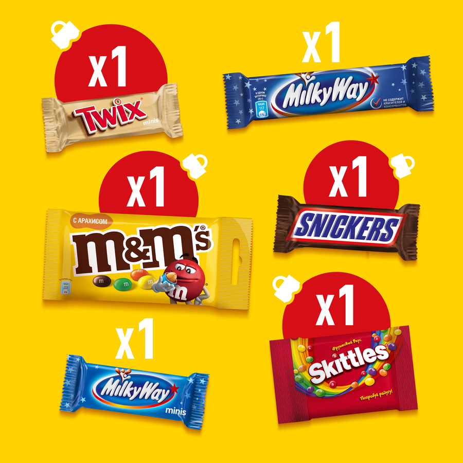 Набор кондитерских изделий M&M'S & FRIENDS Варежка, 121г, предпросмотр