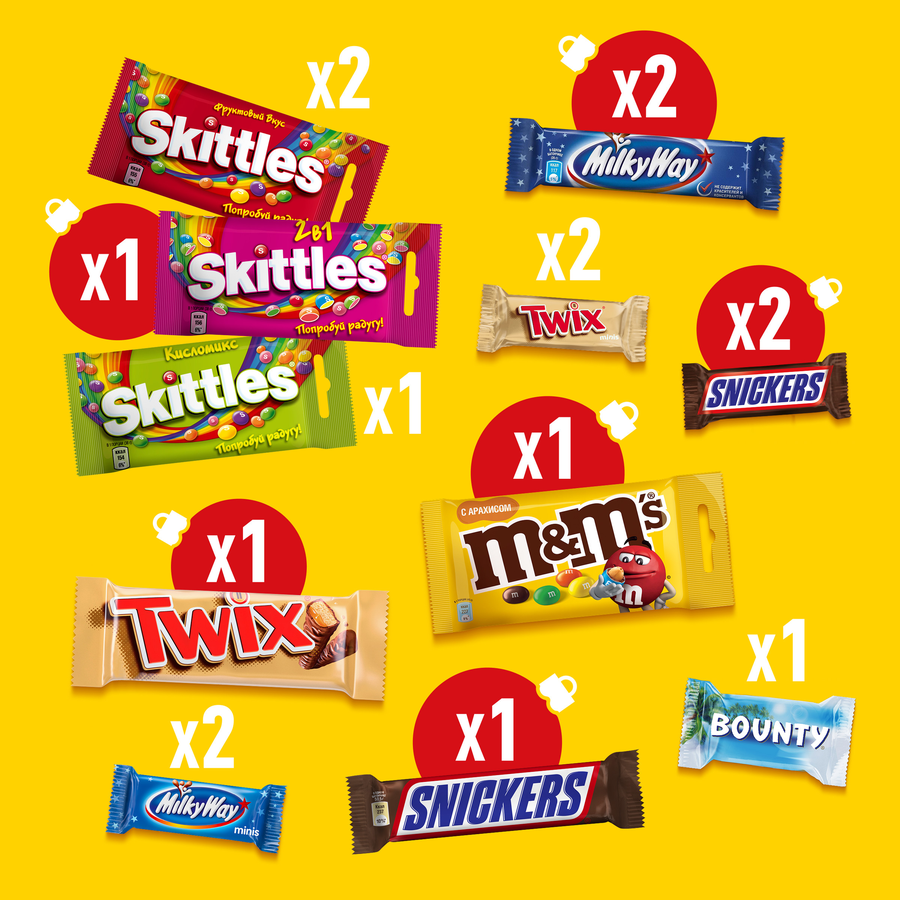 Набор кондитерских изделий M&M'S & FRIENDS Большая посылка, 452г, превью