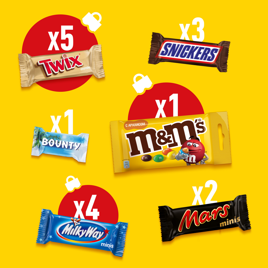 Набор кондитерских изделий M&M'S & FRIENDS Календарь, 233г, предпросмотр