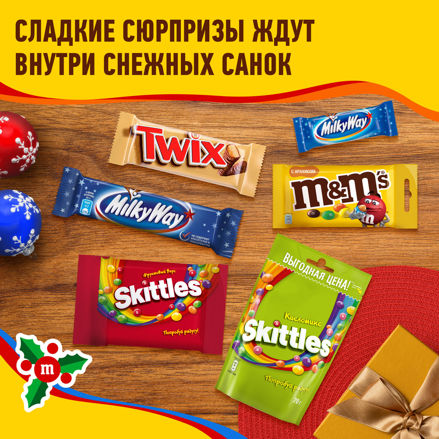 Набор кондитерских изделий M&M'S & FRIENDS Сани, 222г, предпросмотр
