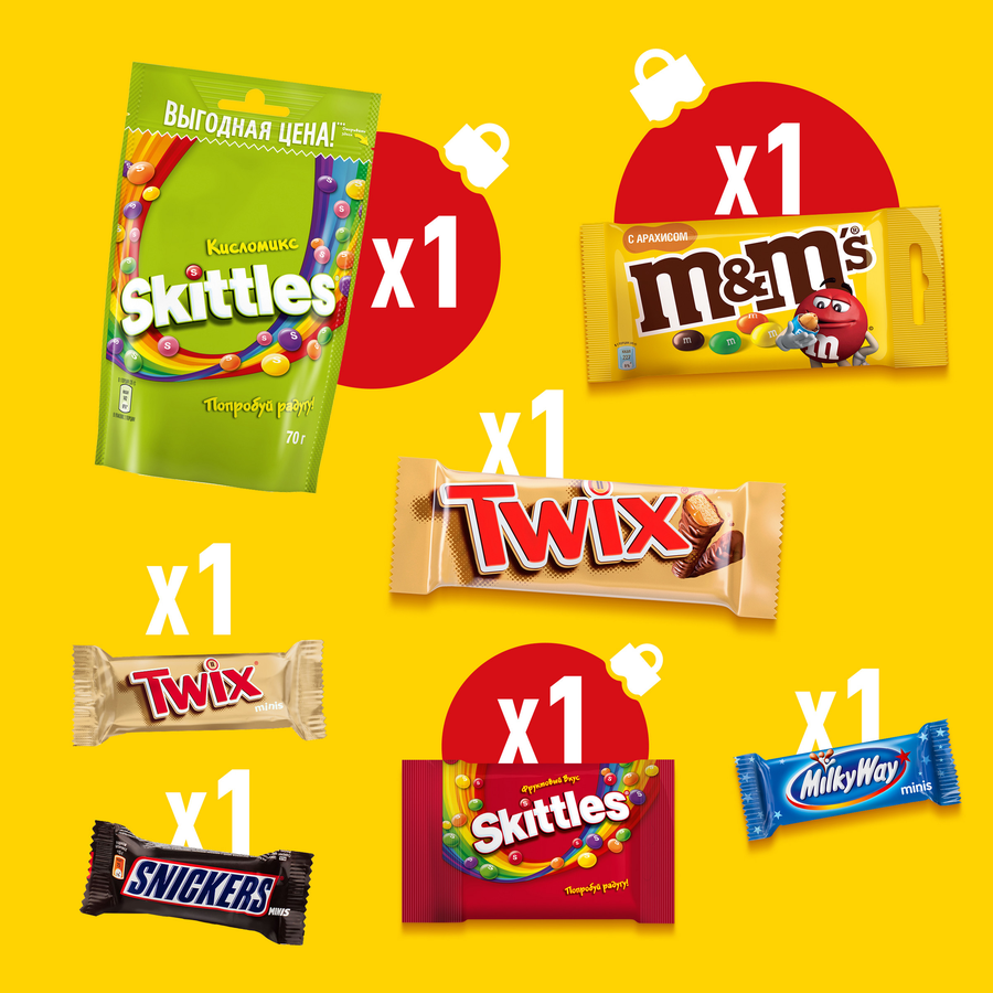 Набор кондитерских изделий M&M'S & FRIENDS Трамвай, 220г, превью