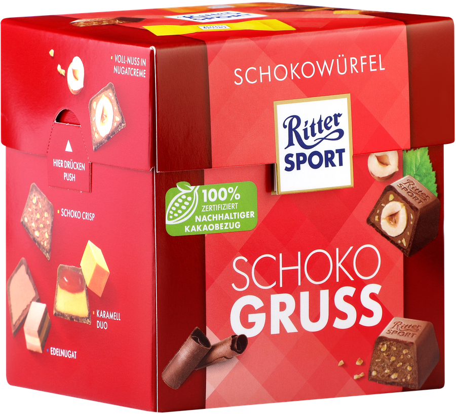 Набор конфет RITTER SPORT Schoko gruss из молочного шоколада, 176г, предпросмотр
