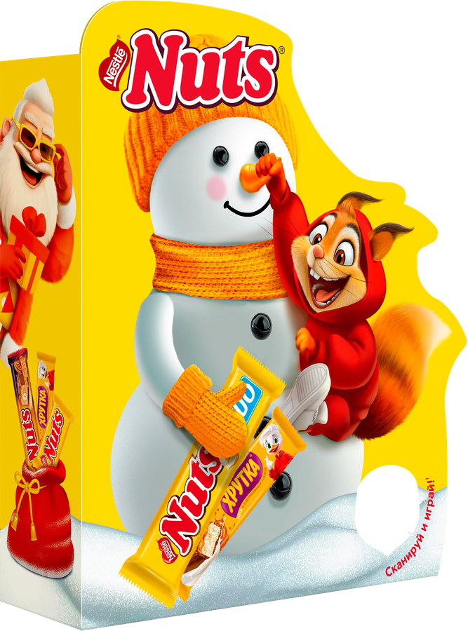 Подарок новогодний NUTS Снеговик, 441,9г, предпросмотр