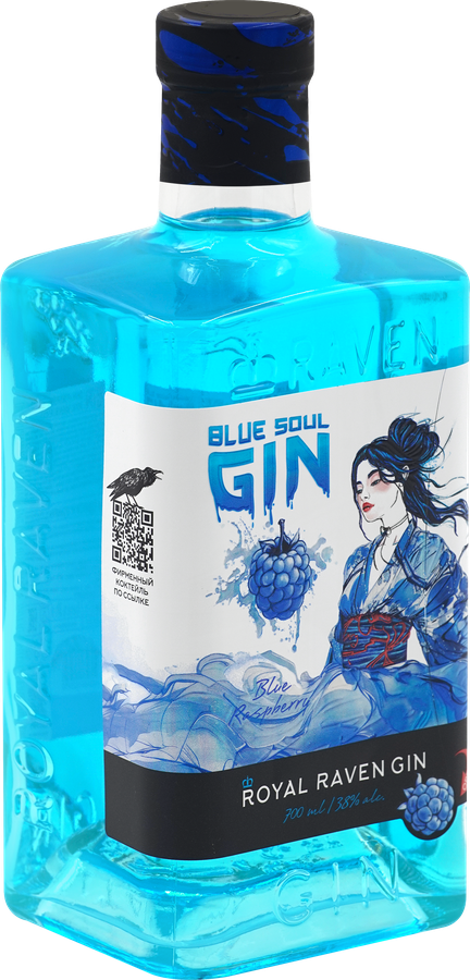 Джин ROYAL RAVEN Blue Soul 38%, 0.7л, предпросмотр