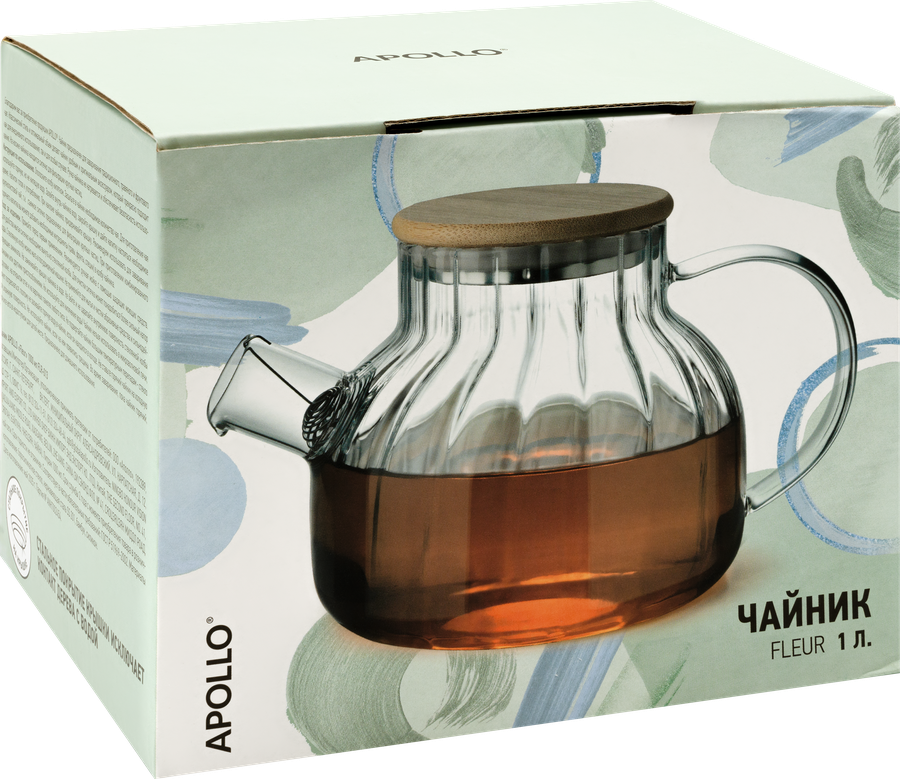 Чайник APOLLO Fleur, 1л, Арт. FLR-013, превью