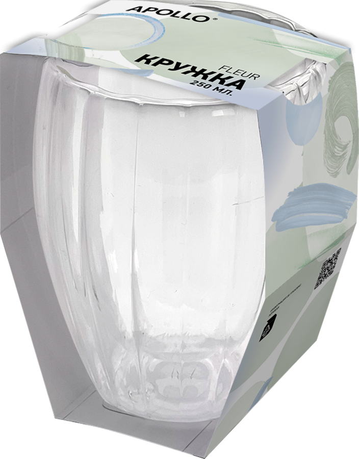 Стакан APOLLO Fleur, 350мл, Арт. FLR-008, предпросмотр