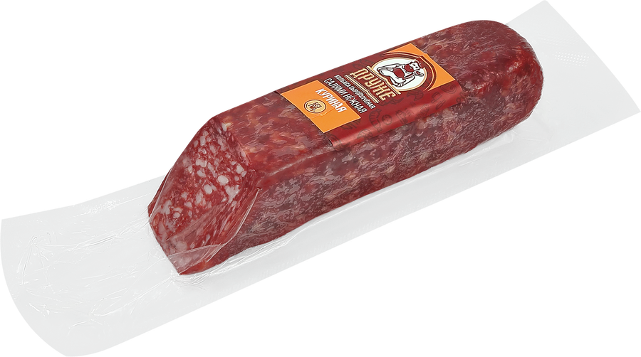 Колбаса сырокопченая ДРУЖЕ Салями Нежная куриная, 250г, предпросмотр