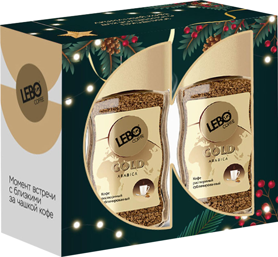 Кофе растворимый LEBO Голд сублимированный, 200г, предпросмотр