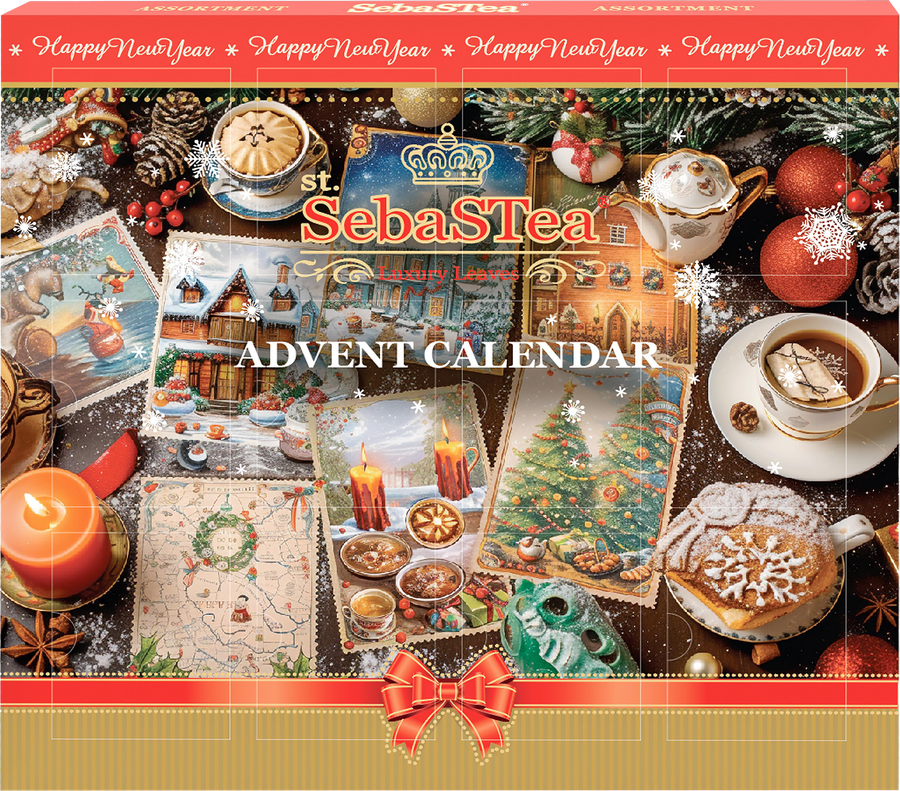 Чай черный SEBASTEA Advent Calendar Ассорти байховый мелколистовой, 24пак, предпросмотр