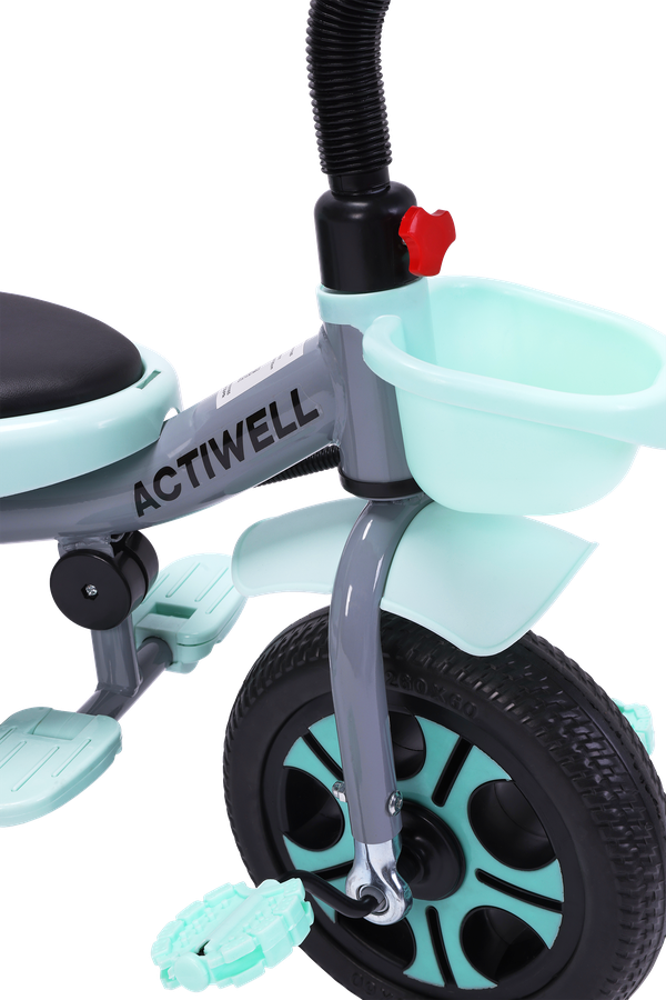 Велосипед трехколесный детский ACTIWELL 3–6 лет, с родительской ручкой, Арт. 25721, предпросмотр