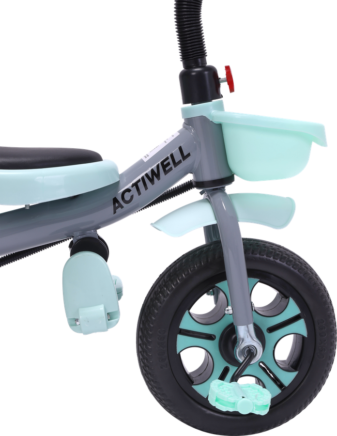 Велосипед трехколесный детский ACTIWELL 3–6 лет, с родительской ручкой, Арт. 25721, предпросмотр