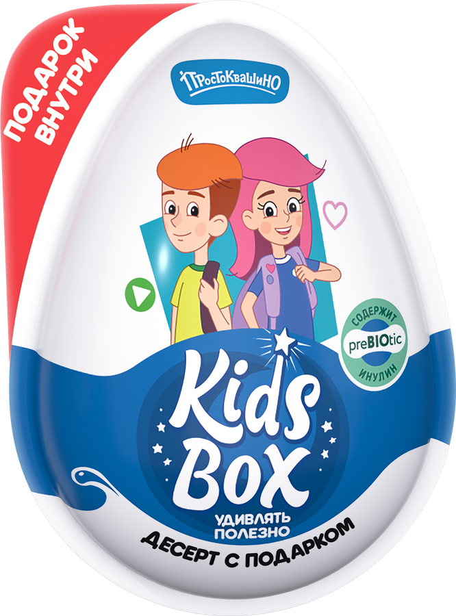 Десерт сахаристый KIDS BOX Простоквашино, с подарком, 20г, превью
