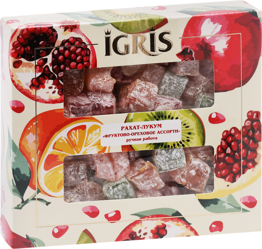 Рахат-лукум IGRIS Фруктово-ореховое ассорти, 145г, превью
