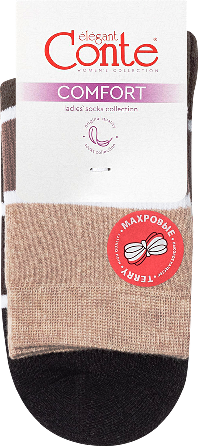 Носки женские CONTE Comfort р. 23, 25, в полоску рис. 212, Арт. 7С-4СП, предпросмотр