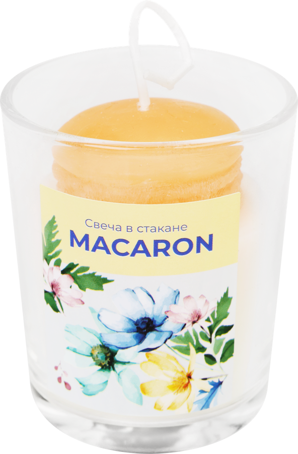Свеча HOMECLUB Macaron, в стакане, 5х6,5см, Арт. LS-804, превью