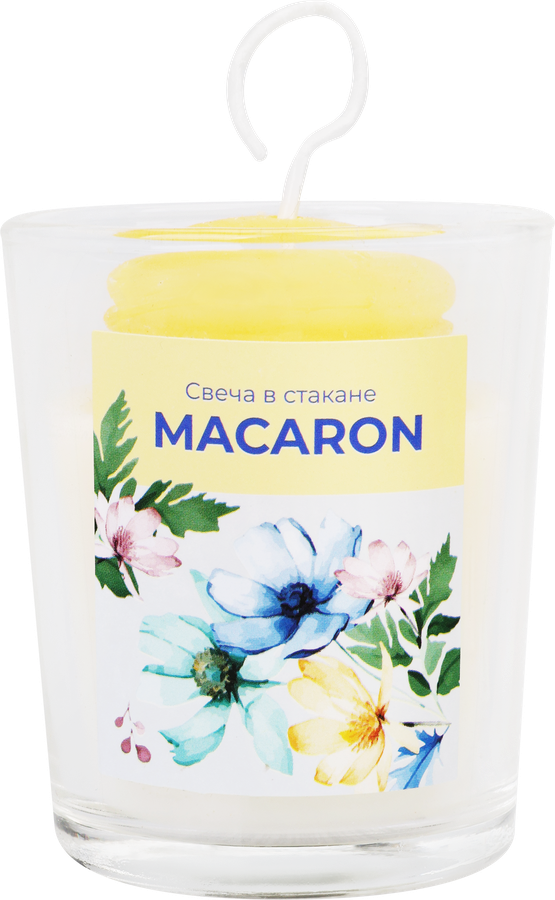 Свеча HOMECLUB Macaron, в стакане, 5х6,5см, Арт. LS-804, превью